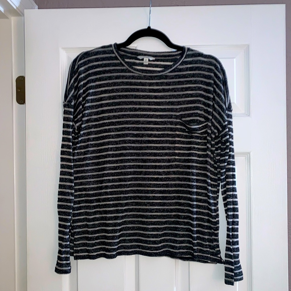 Lucky Brand Striped Long Sleeve T-shirt Size Small